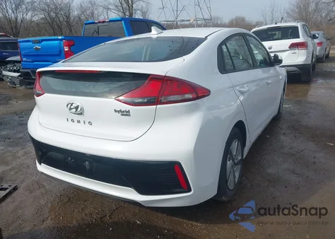 2018 Hyundai Ioniq Hybrid Blue z USA, uszkodzony, nr VIN KMHC65LC8JU076229